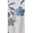thumbnail image 4 of DriftAway Isabella Faux Silk Embroidered Window Curtain Embroidered Crafted Flower Lined with Thermal Fabric Single Panel 50 Inch by 63 Inch Ivory Blue, 4 of 4