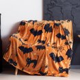 thumbnail image 6 of (2 pack) Cozy Comfort Halloween Fleece Throw Blanket, Printed Bat Decorative Blanket for Couch, 50x60 inches, 6 of 7