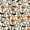 Cream Black Orange, variant on Homewish Spooky Halloween Themed Zipper Twin Comforter Sets with Fitted Sheet and 2 Pillowcases,Witch Hat Skull Pumpkin Candy Pattern Zipper Bedding Set,Gray Black,Light Gray Reversible,4 Pieces