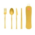 thumbnail image 1 of Hearth & Gear Travel Cutlery Set With Include Spoon Fork And Chopsticks . Portable Utensils For Camping Travel Outdoor Activities School And Dining Table Runner And Mat round Place Mats Place Mates, 1 of 7