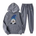 thumbnail image 1 of TIMIFIS Gray Men's Tracksuit 2 Piece Hooded Athletic Sweatsuits Pullover Casual Running Jogging Sport Suit SetsFall, 1 of 8