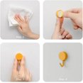 thumbnail image 4 of 40 Self Adhesive Plastic Hooks Durable Colorful Wall Hooks Key Holder For Bathroom, Kitchen, Desk, Cabinet, Glass Multi-purpose Hooks, 4 of 5