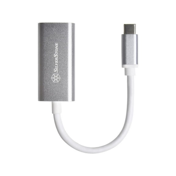 Silverstone SST-EP07C-E USB 3.1 Type-C to HDMI V2.0b Adapter, up to Ultra HD 4K 60Hz Resolution, Charcoal