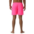 thumbnail image 3 of INSPIRE CHIC Men's Shorts Summer Colorful Elastic Waist Drawstring Surfing Board Shorts 32 Pink, 3 of 6