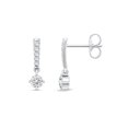 thumbnail image 2 of 14k White Gold 5/8Ct TDW Lab Created Diamond Dangle Earrings for Women (H, VS), 2 of 6