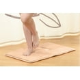 thumbnail image 2 of Clara Clark Bath Mat Bathroom Rug - Absorbent Memory Foam Bath Rugs - Non-Slip, Thick, Cozy Velvet Feel Microfiber Bathrug, Plush Shower, Toilet- Floor Bathmats Carpet - Cream - Large Size 20"x32", 2 of 5