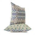 thumbnail image 2 of Paisley Oasis Indoor/Outdoor Pillow with Removable Cover in Beige 16x16, 2 of 6