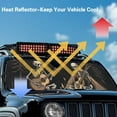 thumbnail image 4 of Uorisanigo Windshield Sun Shade,Car Sunshade for Jeep Wrangler JK JKU JL JLU1997-2024-Blocks UV Rays Sunvisor Shield,Camping Skull Print Front Window Sun Shade Keeps Vehicle Cool, 4 of 7