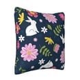 thumbnail image 2 of ZICANCN Cartoon Cute Bunny Blue Throw Pillow Covers, Bed Couch Sofa Knit Decorative Pillow Covers for Living Room Farmhouse, 24"x24", 2 of 8