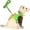 Green, variant on 2026 New Dinosaur Shaped Small Pet Vest Harness & Leash Set with Anti-Lost Bell, Adjustable Walking Strap for Ferret Baby Rabbit Guinea Pig Teacup Chihuahua Tiny Rodents