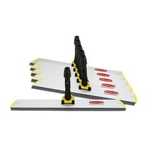 Rubbermaid HYGEN Quick Connect S-S Frame, Squeegee, 24w x 4 1/2d, Aluminum, Yellow