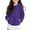 Purple-B, variant on Kids Full Zip-Up Hoodie Jacket Boys Girls Fleece Sweatshirt Tops Hooded Lightweight Coat Fall Outfits with Pocket 4-14 Years