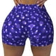 thumbnail image 2 of Fotbe Beautiful Purple Snowflakes Shorts Sin Costuras – Shorts Deportivos de Cintura Alta para Mujer, Elásticos para Gimnasio, Yoga, Running o Ciclismo-Small, 2 of 8