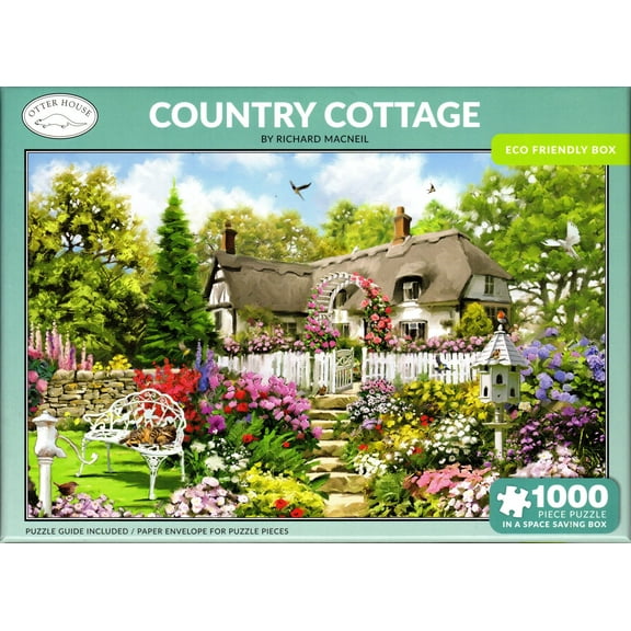 Otter House 1000 Piece Puzzle - Country Cottage By Richard Macneil