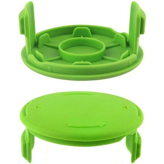 Thten Trimmer Replacement Spools Cap Covers Compatible with Greenworks 21332 21342 24 Volt 40V 80V Cordless Weed Eater with 3411546A-6 Cap Covers Parts Auto-Feed String Edger 16ft 0.065” 29252 2 Pack