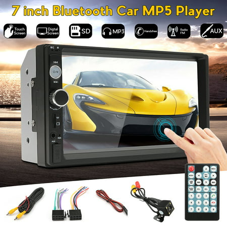 7 Inch Car radio 2 din HD bluetooth Car Stereo Receiver MP3 MP5 Player For Car with Rear View Camera and Digital Touch Screen