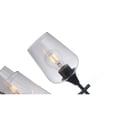 thumbnail image 6 of Chloe Lighting Willan 5-Light Glass Metal Up-Hanging Chandelier in Matte Black, 6 of 10