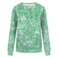 thumbnail image 5 of DPTALR Chandail à Col Rond Imprimé pour Femmes, Manches Longues, Blouse Confortable, 5 of 5