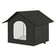 thumbnail image 1 of Casa para gatos al aire libre para todas las estaciones para gatos, perros y animales salvajes Cama cueva para gatos Negro S, 1 of 8