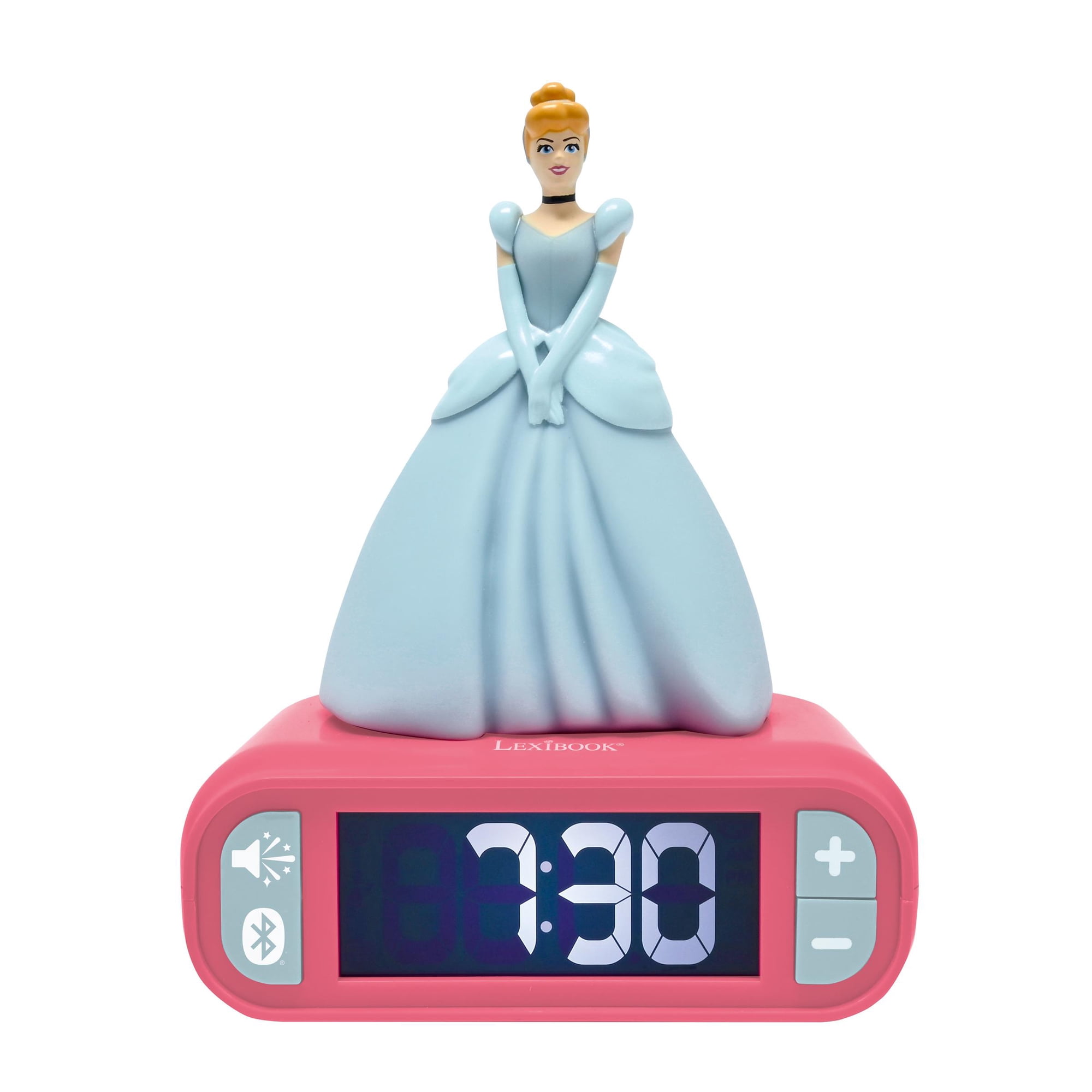 Lexibook Disney Princess, Digital Alarm Clock with 3D Princess Night Light