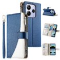thumbnail image 1 of Funda cartera GANGXUN para Xiaomi Redmi Note 14 4G , cuero PU con tarjetero, cremallera, correa de mano, soporte y protección 1276°, 1 of 6
