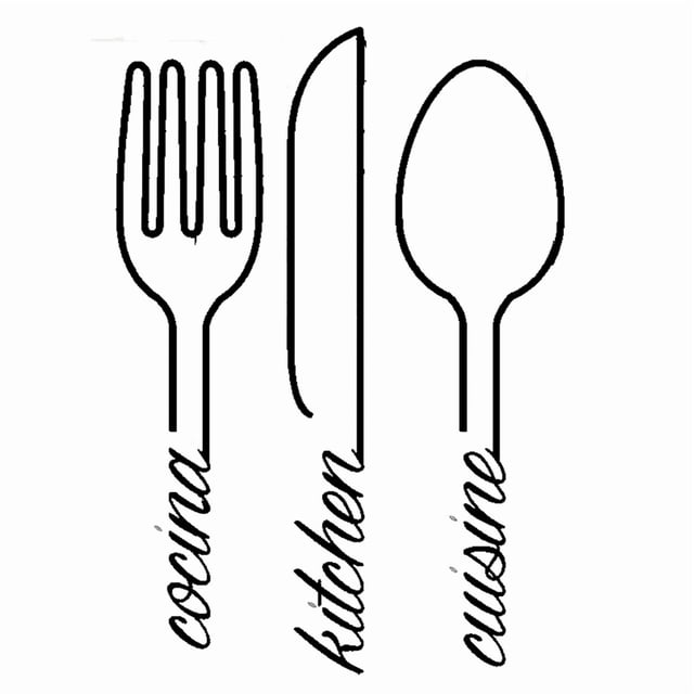 Cuadro Decorativo de Metal con Diseño cubiertos con nombres Chico