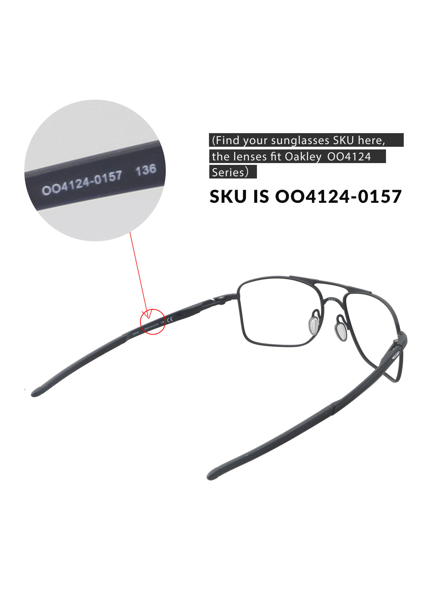 Walleva Titanium Polarized Replacement Lenses for Oakley Gauge 8 M Sunglasses - image 4 of 7
