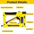 thumbnail image 3 of Nail Stapler for Woodworking Furniture Heavy Duty Construction Picture Frame Staple Metal Hand Tool Nailing Equipment, 3 of 5