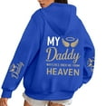 thumbnail image 2 of My Daddy Watches Over Me From Heaven Hoodies for Women Memorial Hoodie Graphic Hooded Sweatshirt Pullover with Pockets, 2 of 6