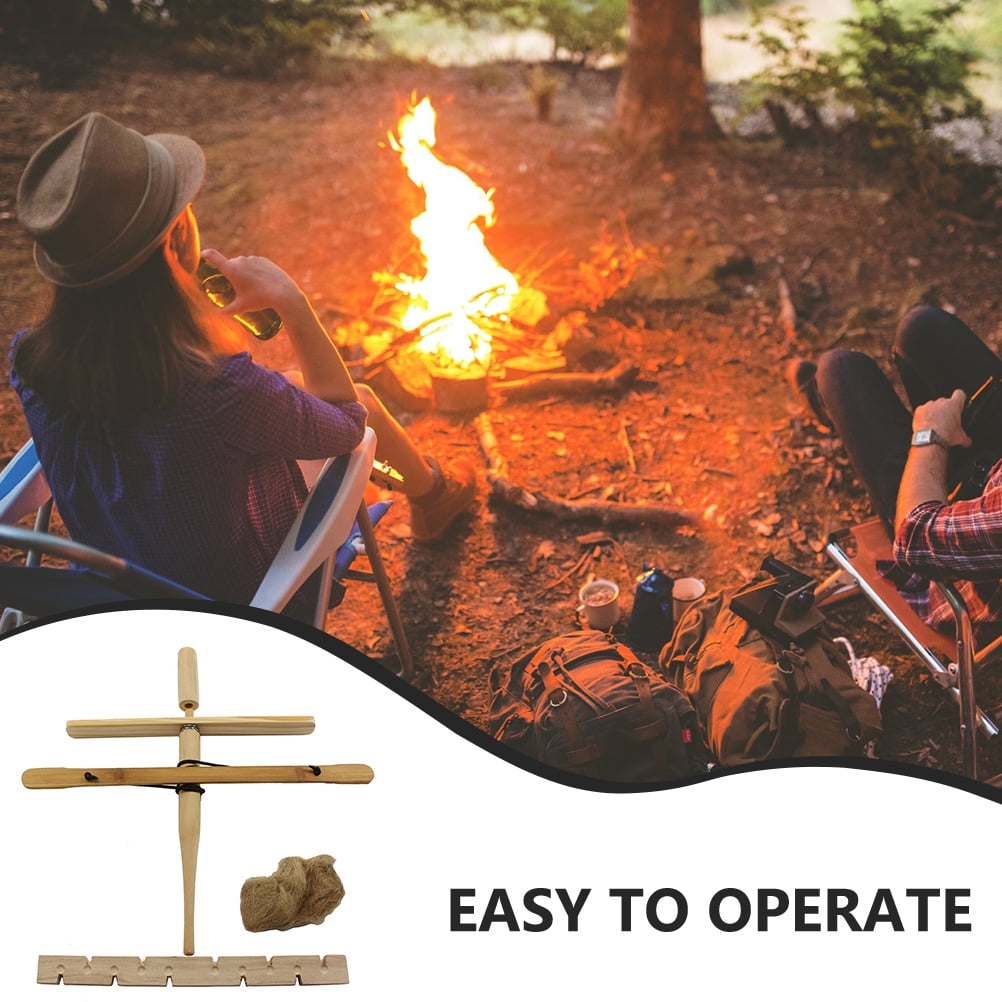 BESTYASH Fire Starter Tool Set, Wood Fire Starter in Khaki for Camping, Hiking, Survival, and Outdoor Adventures