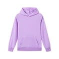 thumbnail image 2 of BOBOGOJP Girls Oversized Pullover Hoodie Sweatshirts 5-16 Years | Winter Outfits for Kids, Girls, Teen Girls (Purple, 5-6 Years), 2 of 5
