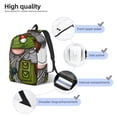 thumbnail image 4 of Lsque Fishing Gnome Pattern Canvas Daypack, Durable Backpack, High-quality Versatile Backpack,Vintage Compact Backpack-Medium, 4 of 6