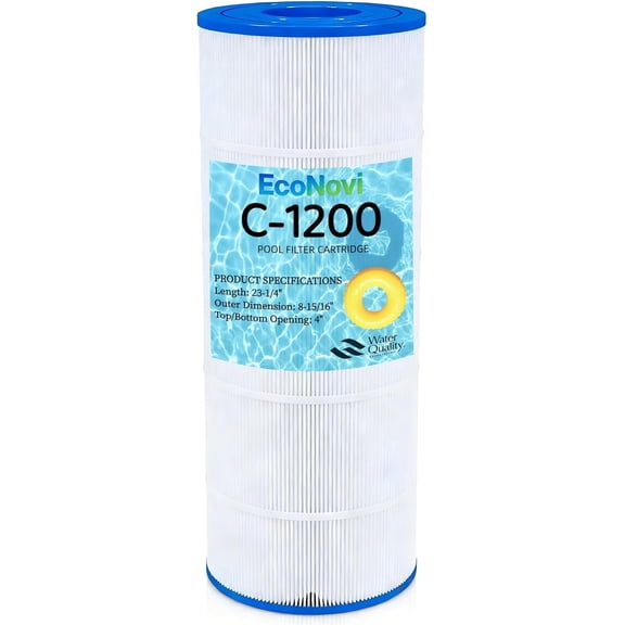 C1200 Pool Filter Cartridge Replacement, Compatible with Hayward Star-Clear Plus C1200 CX1200RE, Replaces PA120, Unicel C-8412, Filbur FC-1293, Premium 5oz Heavy-Duty Filter Media