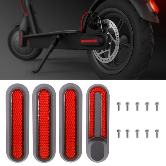 Reflective Rear Wheel Covers Reflective Rear Wheel Covers Compatible For Mi Pro 2 M365 1S Electric Scooter Accessories With Screw Rear Wheel Side Decorative Cover