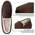 thumbnail image 5 of HOMEHOT Mens Slippers Moccasisn Memory Foam House Shoes for Men Brown Size 12 US Male Adult, 5 of 7