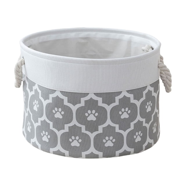 Grey B Foldable Storage Basket Fabric Cloth Storage Organizer For Home Clothing Toys 13.78 X 9.84 Inches Grey B Size B Handle Design Easy Carry Multi Functional