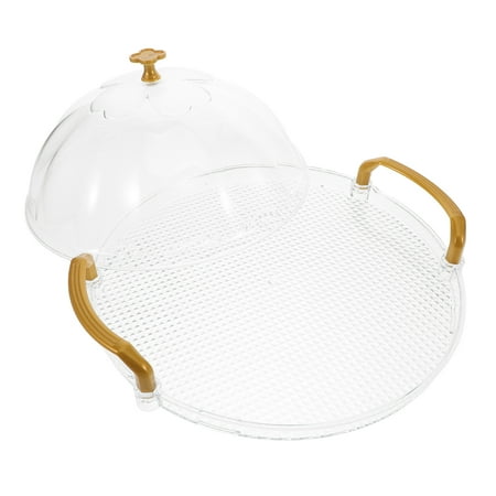 

Light Luxury Round Tray 31.50X31.50X12.80CM Transparent