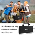 thumbnail image 6 of 27pcs Heavy Duty Grilling Gifts for Men Dad Fathers Day, Extra Thick BBQ Accessories Tools Set, Stainless Steel Grill Utensils Kit with Meat Claws, Carrying Bag for Outdoor Camping Silver, 6 of 6