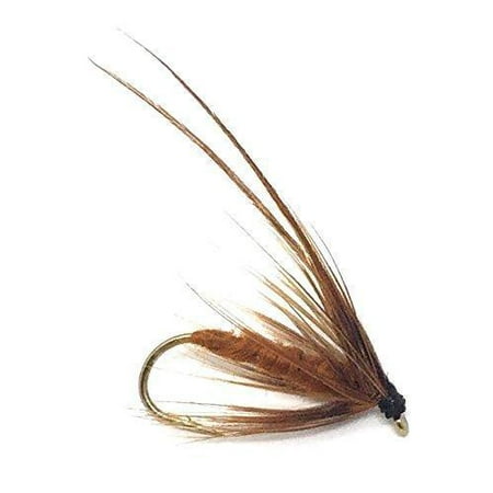 Caddis Mayfly Brown Wet Fly Soft Hackle - One Dozen - Sizes 14,16,18 (4 of Each