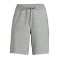 thumbnail image 4 of Athletic Works Women's and Women's Plus French Terry Bermuda Shorts, Sizes XS-4X, 4 of 5
