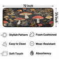 thumbnail image 2 of CURLYOOT Mushroom Plants Forest Runner Rug 2'x6' Washable Kitchen Runner Rug Indoor Non Slip Laundry Rugs Floor Carpet for Hallway Kitchen Entryway Bedroom Living Room, 2 of 9