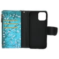 thumbnail image 4 of Funda protectora para teléfono móvil, bolsa con cremallera pintada y correa para la muñeca para IPHONE 12 PRO Wintersweet, 4 of 5