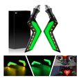 thumbnail image 2 of Par Direccionales Led Moto Luces Señal Giro Secuencial Verde Amarillo, 2 of 2