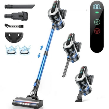 Roanow Cordless Vacuum Cleaner, 38KPA/55Mins with Display Stick Vacuum for Home Hardwood Floor Carpet Pet