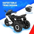thumbnail image 4 of KALNUR 12V Motorcycle for Kids, Electric Motorcycle with 3 Wheels&Music ,Ride on Toys for Boy Girl, 4 of 8