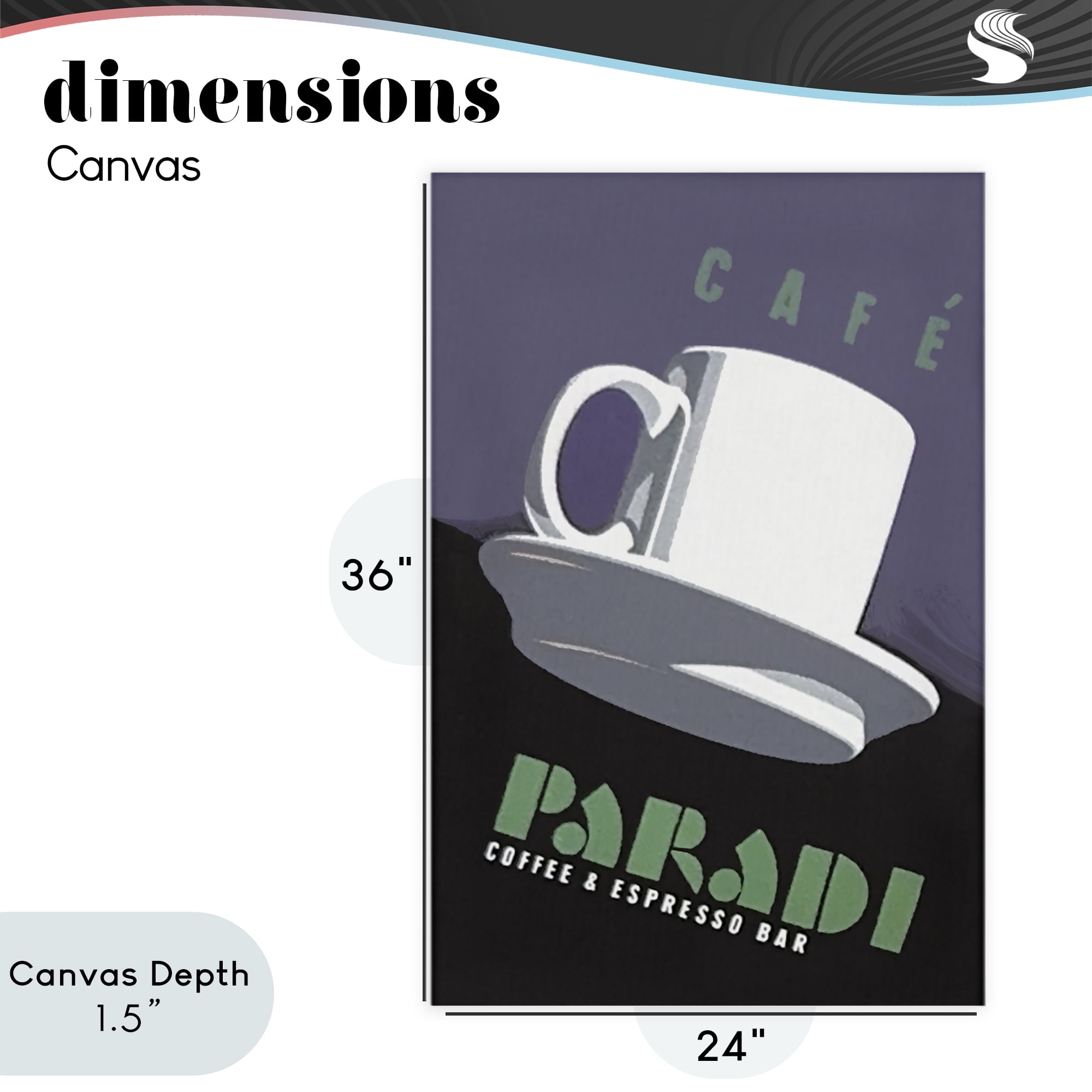 Stupell Industries Paradi Coffee & Espresso Canvas Wall Art, design by Jadei Graphics