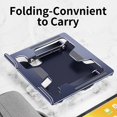thumbnail image 4 of Lindbes 10-15.6” Adjustable Aluminum Alloy Laptop and Projector Stand - Ergonomic Thickened Notebook Riser Holder with Smooth Height Adjustment  Universal Compatibility for Air  Pro  Dell, 4 of 6