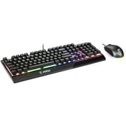 MSI Vigor GK30 Gaming Keyboard & GM11 Gaming Mouse Combo - Mechanical Membrane Switches, 6-Zone RGB, Water Repellent & Splash-Proof, 5000 DPI - Black