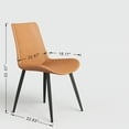 thumbnail image 4 of ZARKEA Upholstered Leather Covered Metal Dining Chair Set of 2 33", 4 of 6