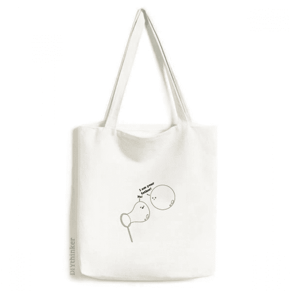 Bubble Game Blowing Art Deco Fashion Tote Canvas Bag Shopping Satchel Casual Handbag